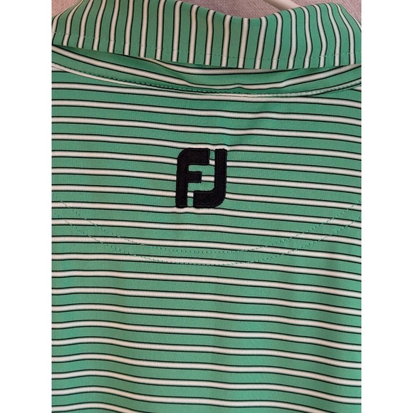 Foot Joy FJ polo green short sleeves shirt sz Large - Picture 5 of 9